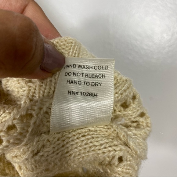 Anthropologie | Freeway angora/acrylic crochet & lace cardigan - Picture 8 of 9